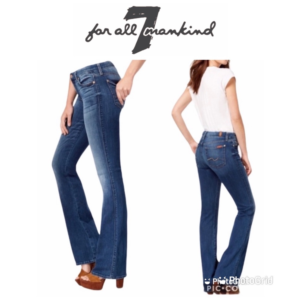 7 FOR ALL MANKIND Boycut Button Fly Jeans Sz 30 Originally $225!